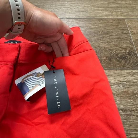 The Limited NWT Women's Tailored Shorts, Red, Size 4, 4.5" Inseam Summer - Picture 4 of 10